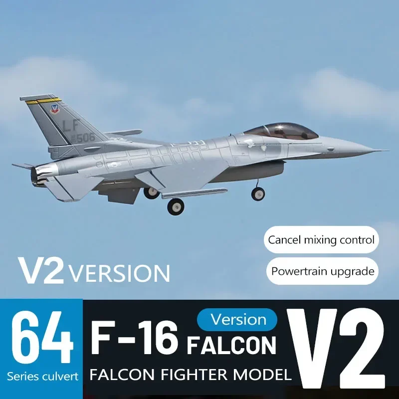 Freewing Rc Samolot 64mm Edf F-16c Falcon Model V2 Elektryczny model samolotu tunelowego