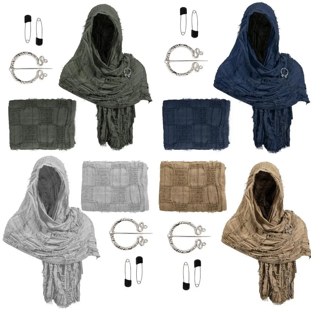 

R1WE средневековая ролевая платка. Беспокойная шарф -шарф Костюм Костюми