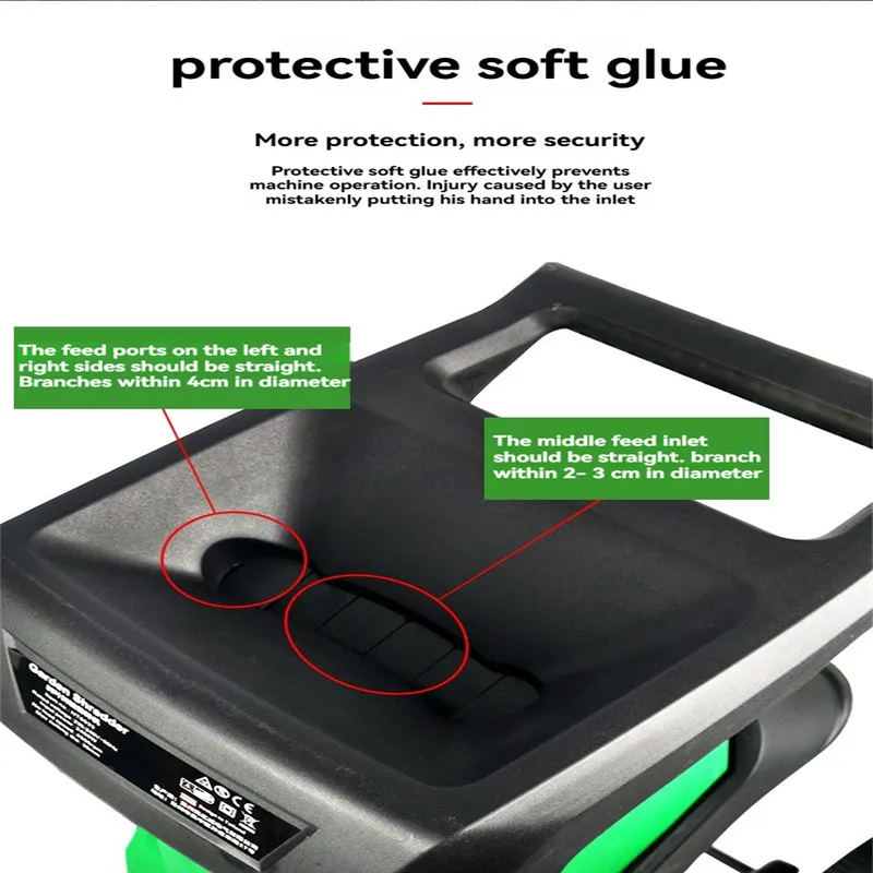 

2400 Вт 50 л садовая дробилка для листьев и ветвей электрическая дробилка садовые инструменты деревообрабатывающая дробилка способная разрушение ветвей деревьев