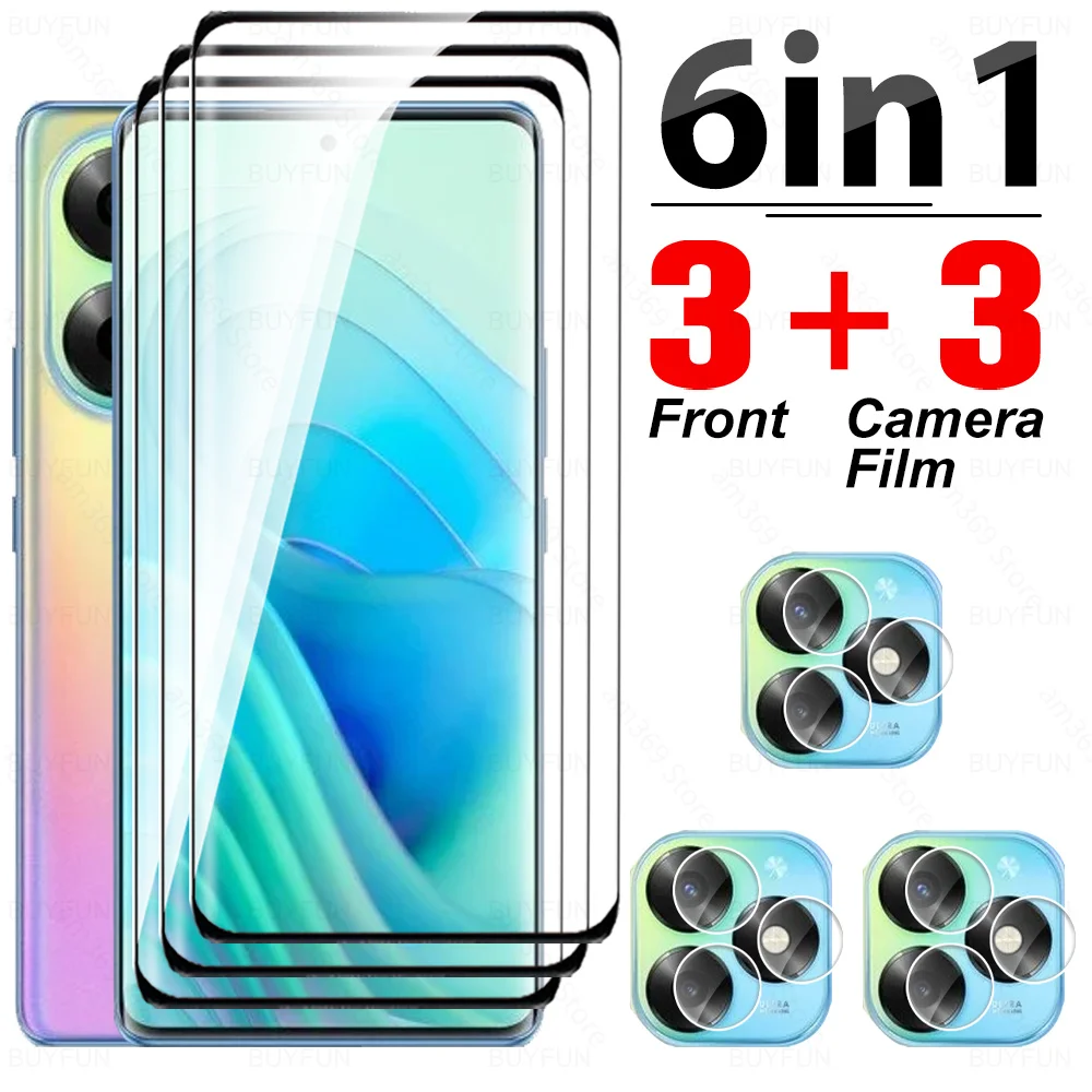 6To1 Curved Glass For itel S23+ 4G Tempered Glass itelS23 Plus S23Plus ItelS23Plus S681LN 6.78inch 2023 Camera Screen Protector