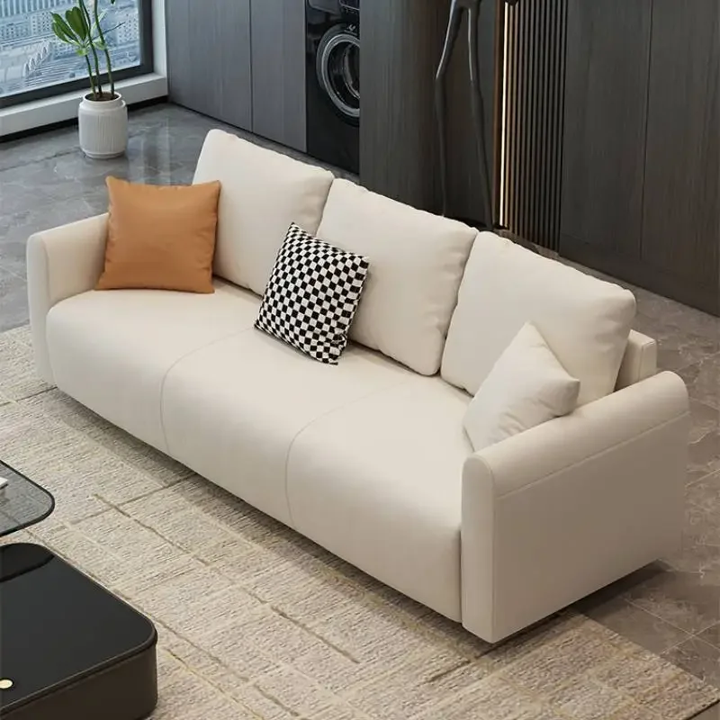 #Minimalistic Living Room Sofa Water Proof Lounge Modular Nordic Sectional Sofas Bed Lit Pliable Puff Sillon Home Furniture