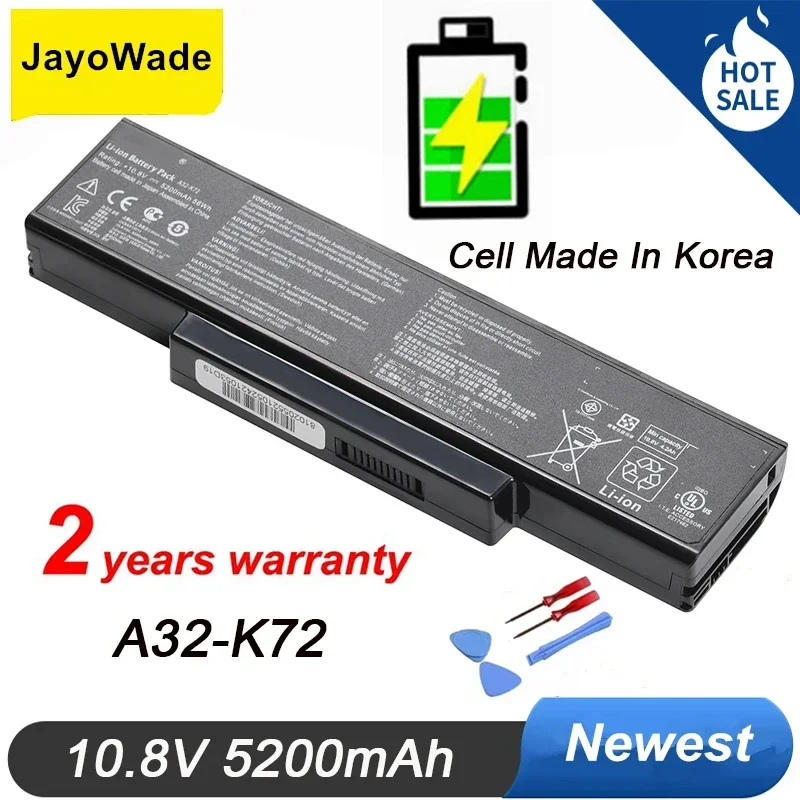 High Quality A32-K72 A32-N71 Laptop Battery For ASUS K73E N71 N71J N71JA N71JQ N71JV N71V N71VG N71VN N73 N73F N73S N73SV X77JA