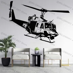 Huey Helicopter Vinyl Wall Stickers Transport Military War Weapons School Teen Kids Room Living Room Decor Art Mural Wallpaper 9