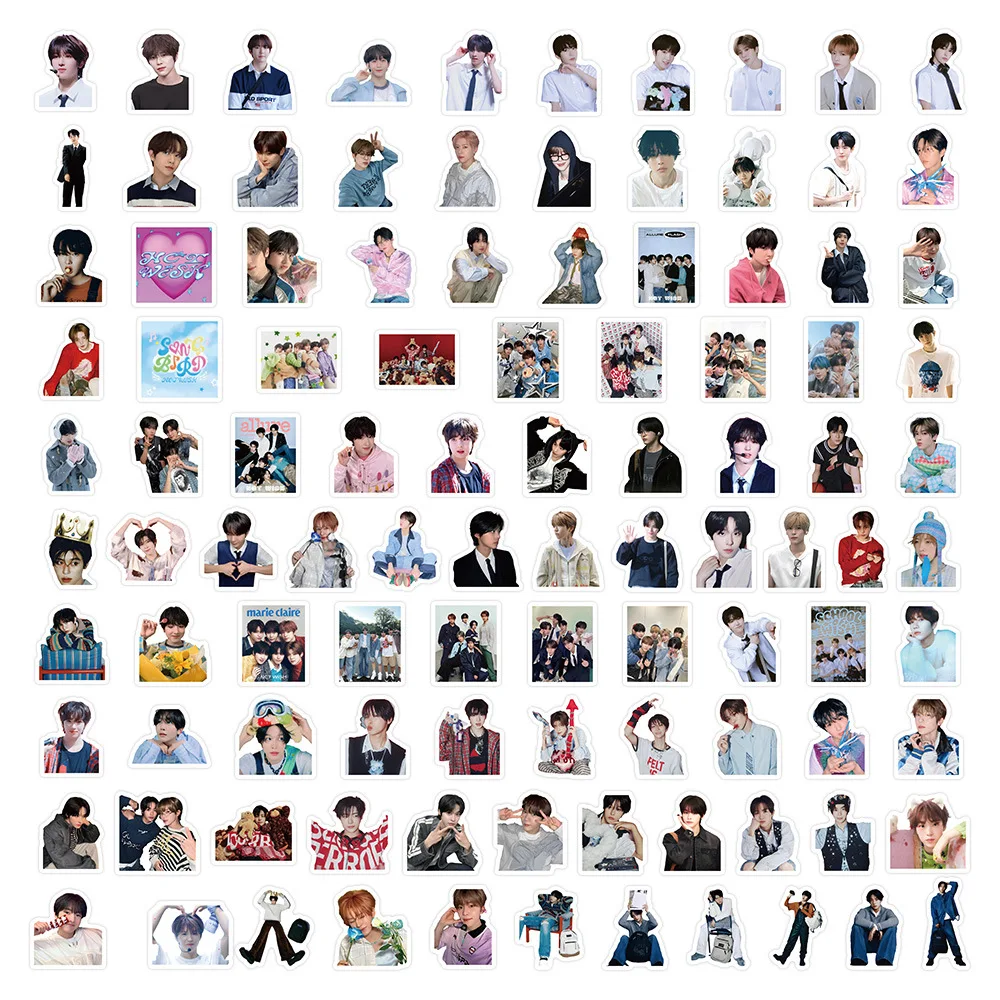 10/50/103PCS Nct Wish Stickers South Korean Boy Band Sticker Luggage Laptop Phone Guitar Car Bike Skateboard Decals Fans Gift