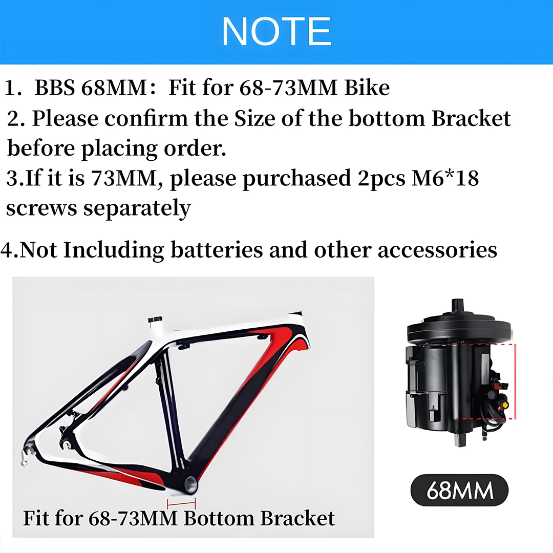 Bafang 750W 48V BBS02B BBS02 Mid Drive Ebike Motor Electric Bike Conversion Kit with Powerful 52V 20Ah Lithium Battery Pack Cell