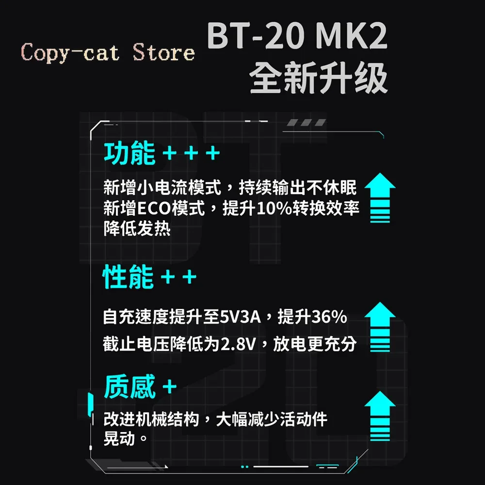 BT-20MK2 small helper tactical exchangeable mobile power module/battery charger/exchangeable power bank image 5