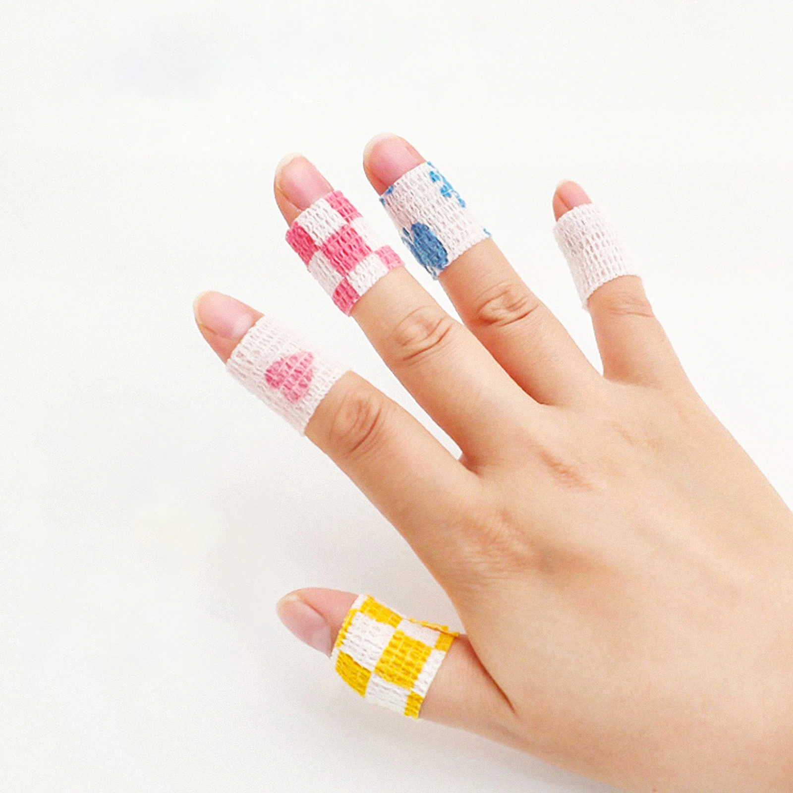 

12Pcs Self Adhesive Wraps for Finger Durable Elastic Bandages Breathable Comfortable Nonwoven Material Wrappers
