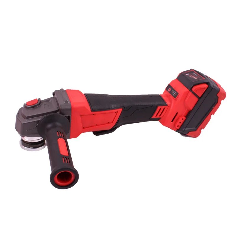 

Cordless 20V Lithium Battery Cutting Polishing Grinding Machine 4/5 Inch Red Color Power Angle Grinder Set with Brushless Motor