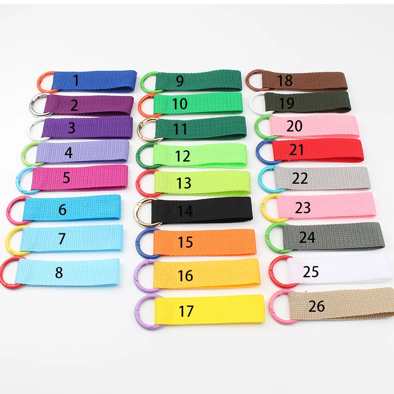 Keyring Strap Solid Color Keychain For Car Motorcyle Door Keys Holder Key Chain Lanyard Women Men Children Bag Tag Ornament Gift