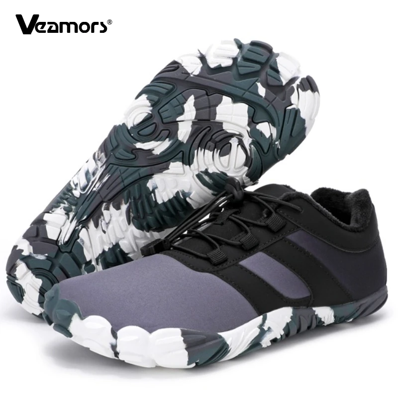 

Winter Warm Hiking Shoes Short Plush Warm Cotton Shoes Men Women Non-slip Outdoor Sneakers for Trekking Camping
