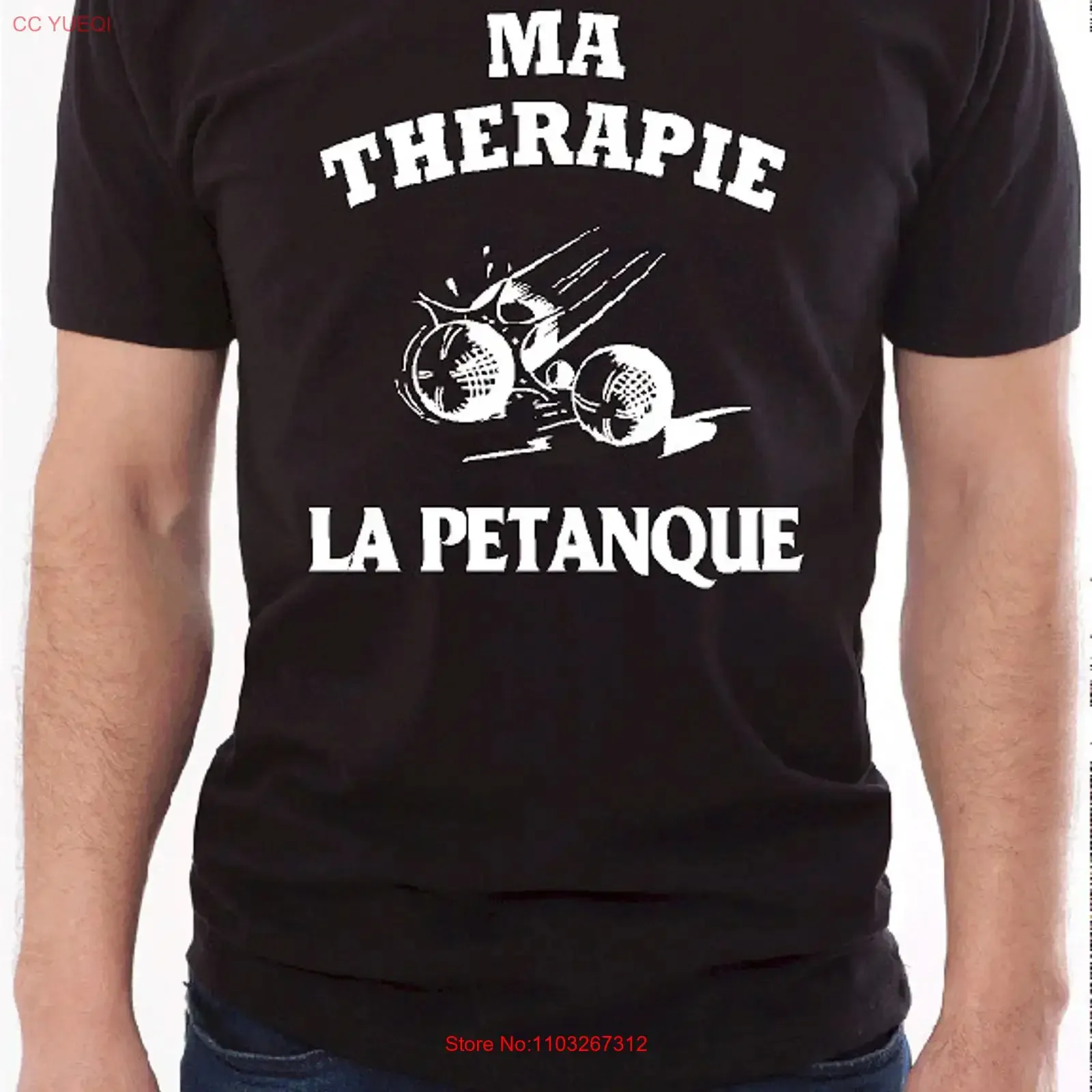 T-shirt décontracté pour homme, style vintage, délavé, unisexe, extensible, respirant, élégant, polyvalent et confortable, idéal pour la pétanque et la relaxation.
