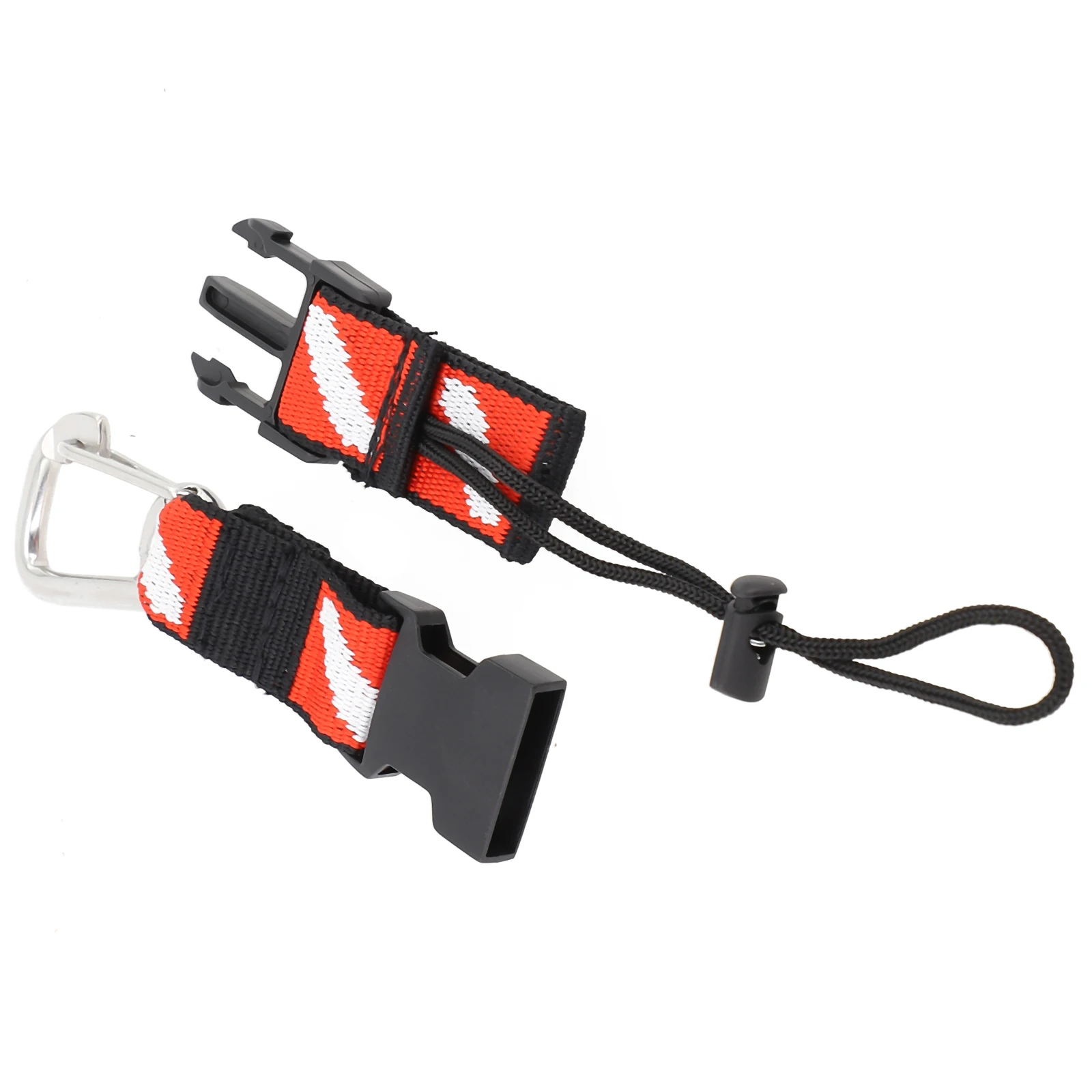 Yüzgeçler Dişli Tutucu Tüplü Dalış Dişlisi Kordon Kayışı Klipsli Naylon + Paslanmaz Çelik 1 adet Siyah Kırmızı Sıkıca Sabit Tüplü Dalış için