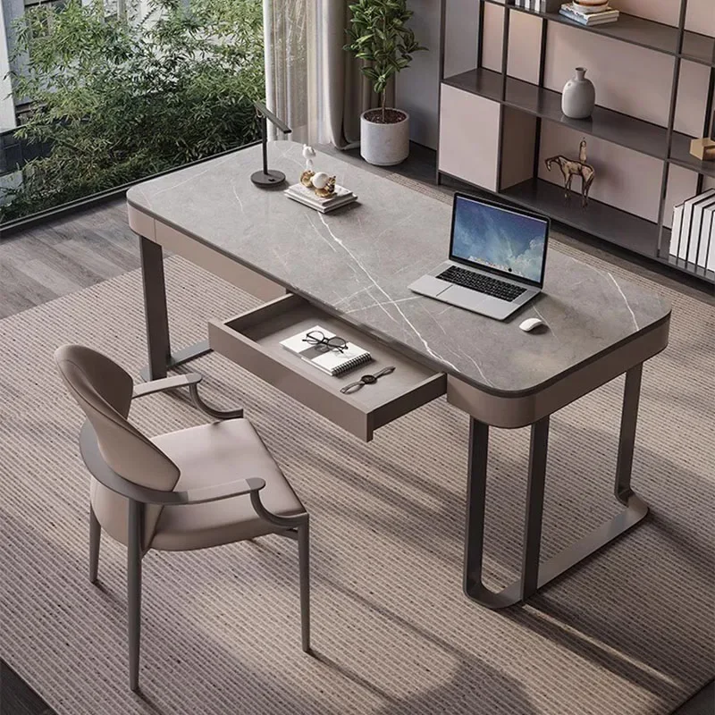 

Pc Gaming Glass Desk Wood White Stand Executive Office Study Office Table Computer Furniture Scrivania Da Gaming Office Supplies