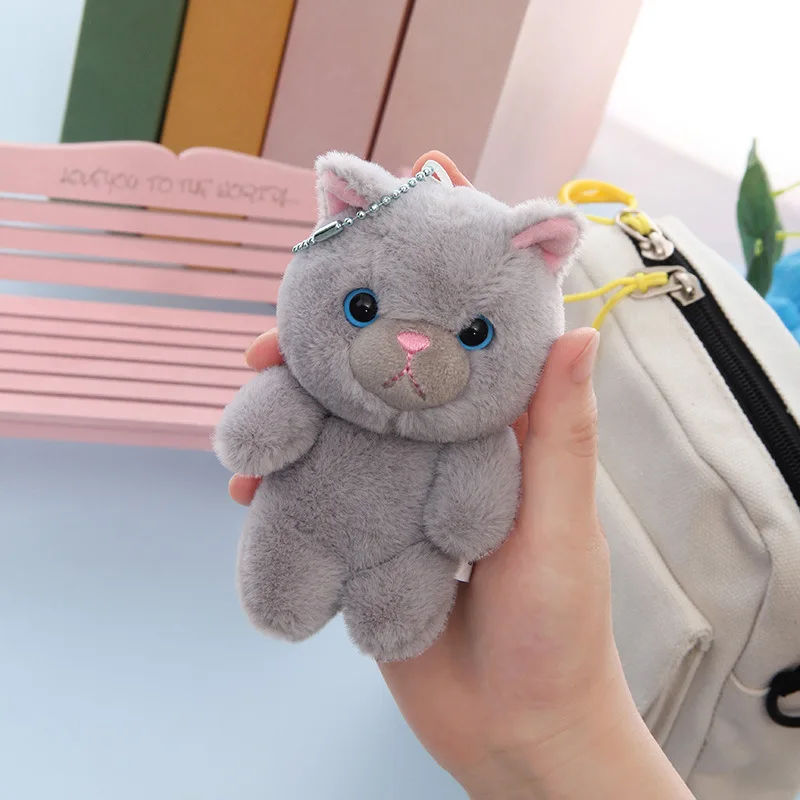 Mignon Meow soeur poupée doux mignon en peluche poupée chat sac à dos pendentif pour filles cadeau d'anniversaire poupée en tissu