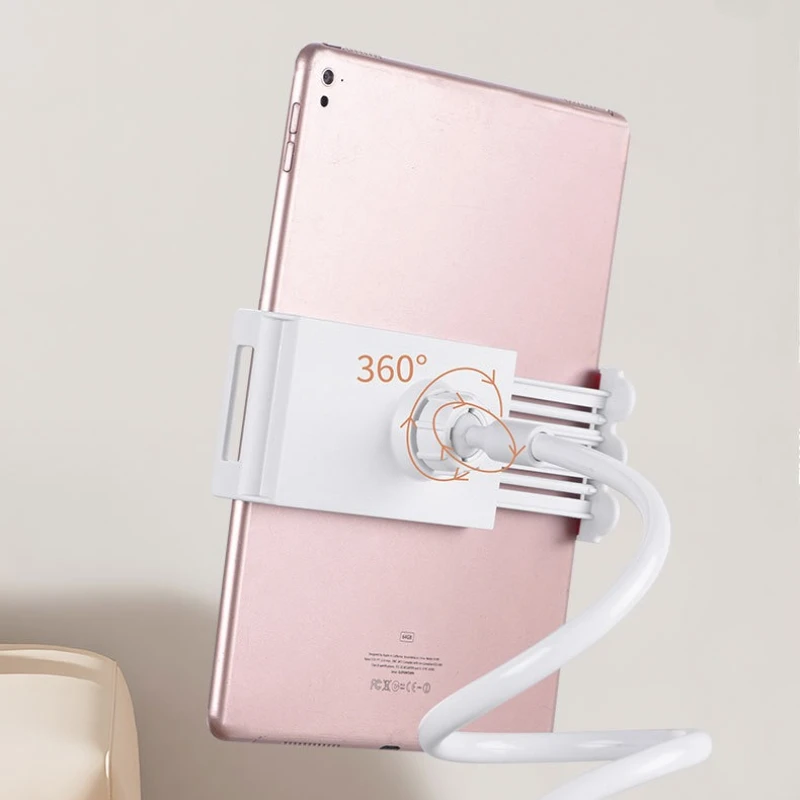 Penyangga Tablet di Meja Samping Tempat Tidur, Penyangga Tablet Lengan Panjang yang Dapat Disesuaikan, Cocok untuk iPad Samsung Xiaomi 4-11 Inci