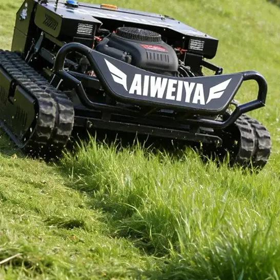 

Customized Crawler Lawn Mower Professional Garden Grass Cutter High Horsepower Strong Power Thick Grass Cutting Machine