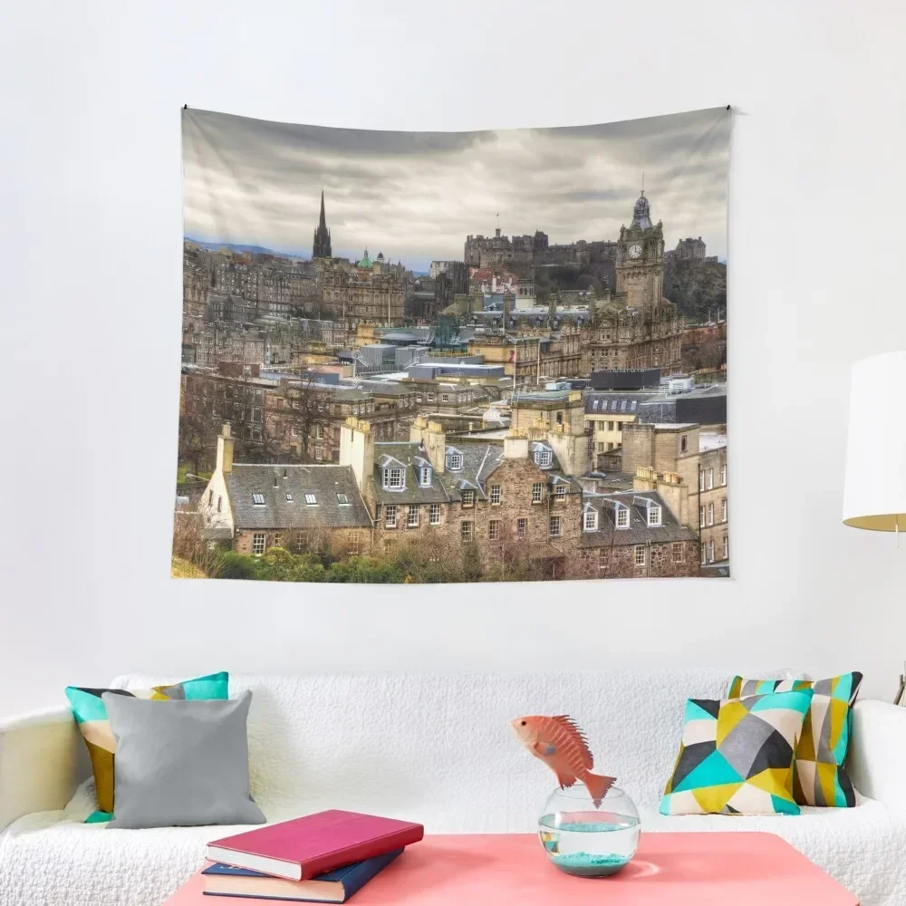 

Grey Skies over the Old Town Tapestry Hanging Wall Decor For Bedroom Tapestry