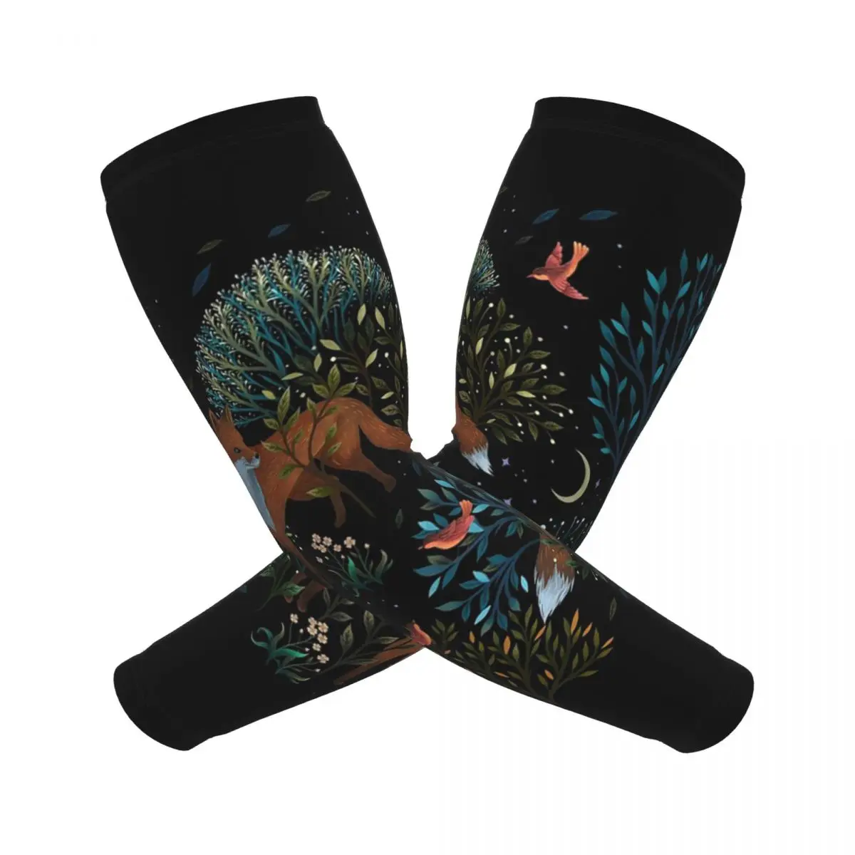 フォレストフォックス アームスリーブ メンズ レディース 日焼け止め UVカット タトゥーカバーアップ スポーツ冷却 サイクリング