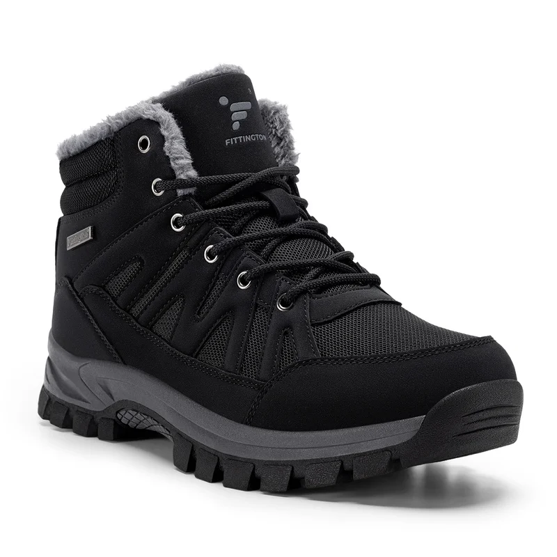 Men's Wide Snow Boots - Cold-Resistant, Water-Resistant, Fur-Lined, Non-Slip, Warm and Comfortable Outdoor Winter Shoes for Swol