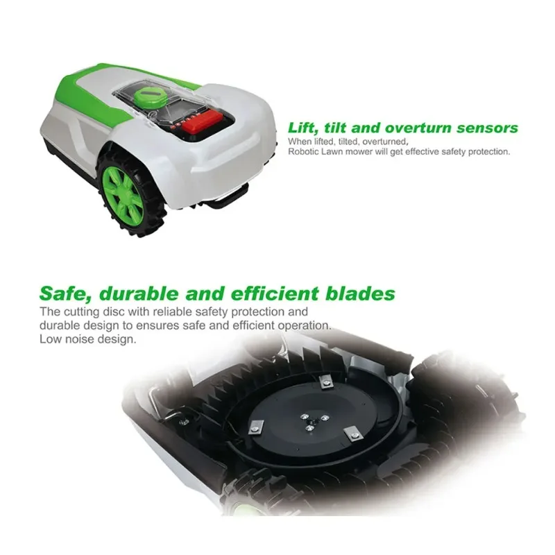 Cortacésped con Control remoto automático, navegación sin cable de límites, cortacésped robótico resistente al agua IPX5 RC Robot con GPS