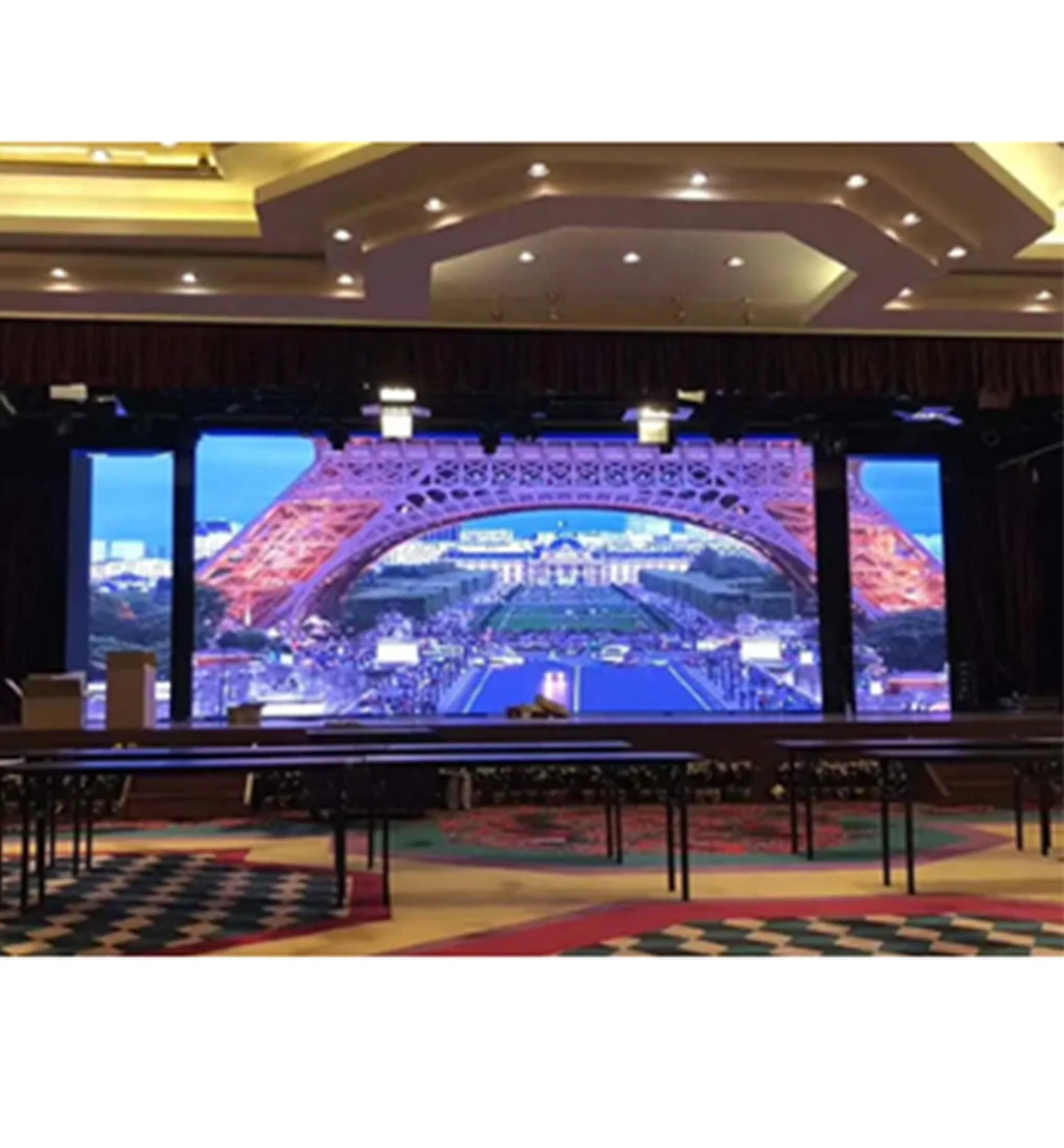 P2.6 P2.9 P3.91 P4.81 Painel de tela LED interno/externo para publicidade de eventos Tela LED de parede de vídeo para palco