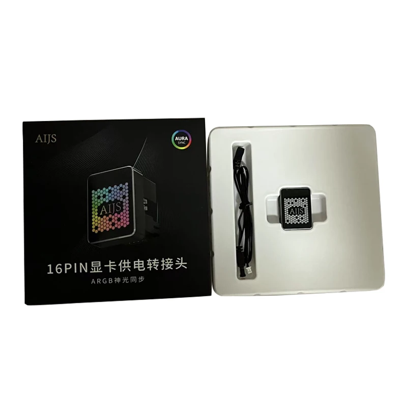   AIJS 16PIN GPU Adapter For RTX4090/4080/4070 Power Adapter 12+4 ATX3.0 Power 12VHPWR 180 Degree Connector - Image 4