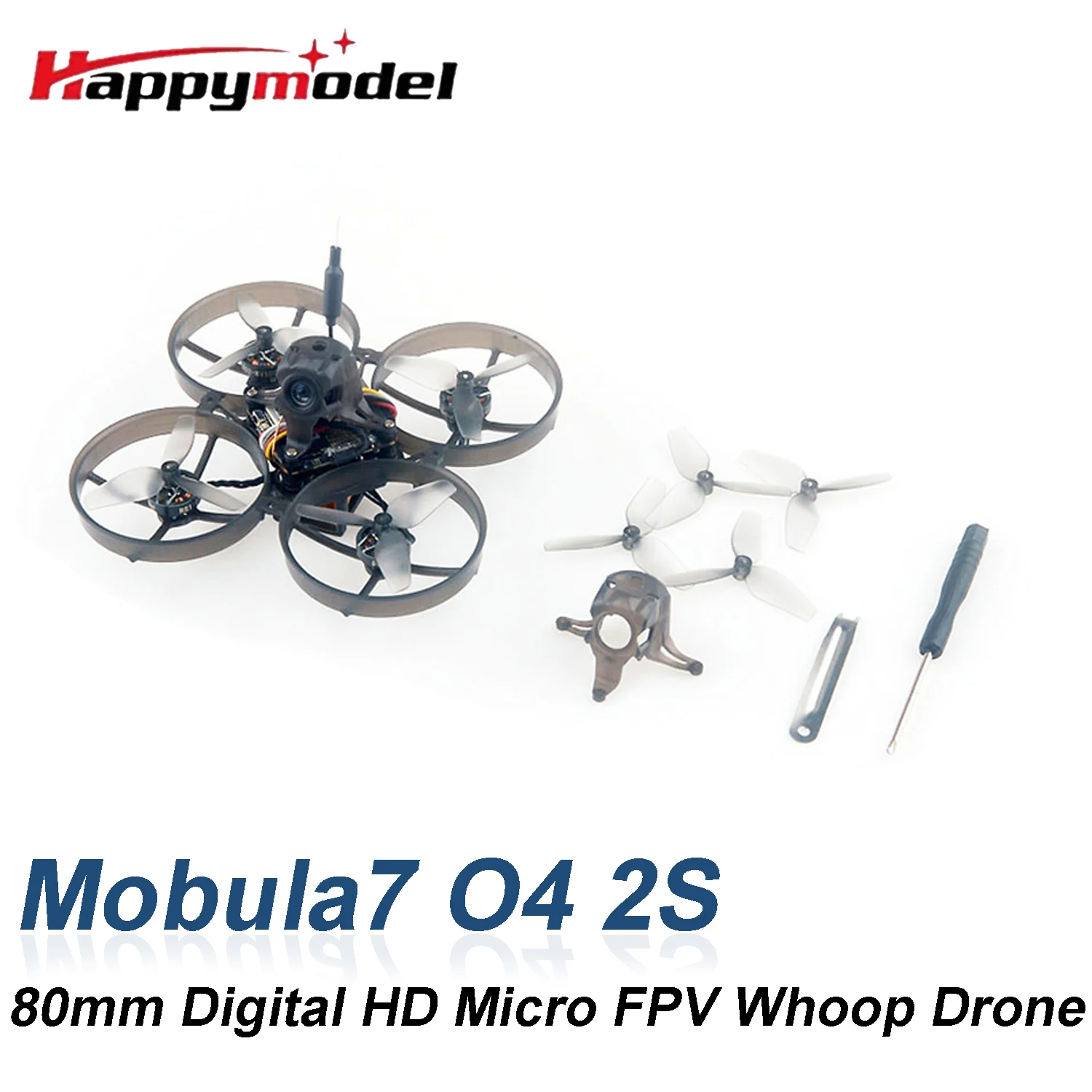 

HappyModel RC FPV Mobula7 O4 2S 80mm Digital HD Micro FPV Whoop Quadcopter Drone w/ DJI O4 Air CRAZYBEEF405 FC RS1102 Motor
