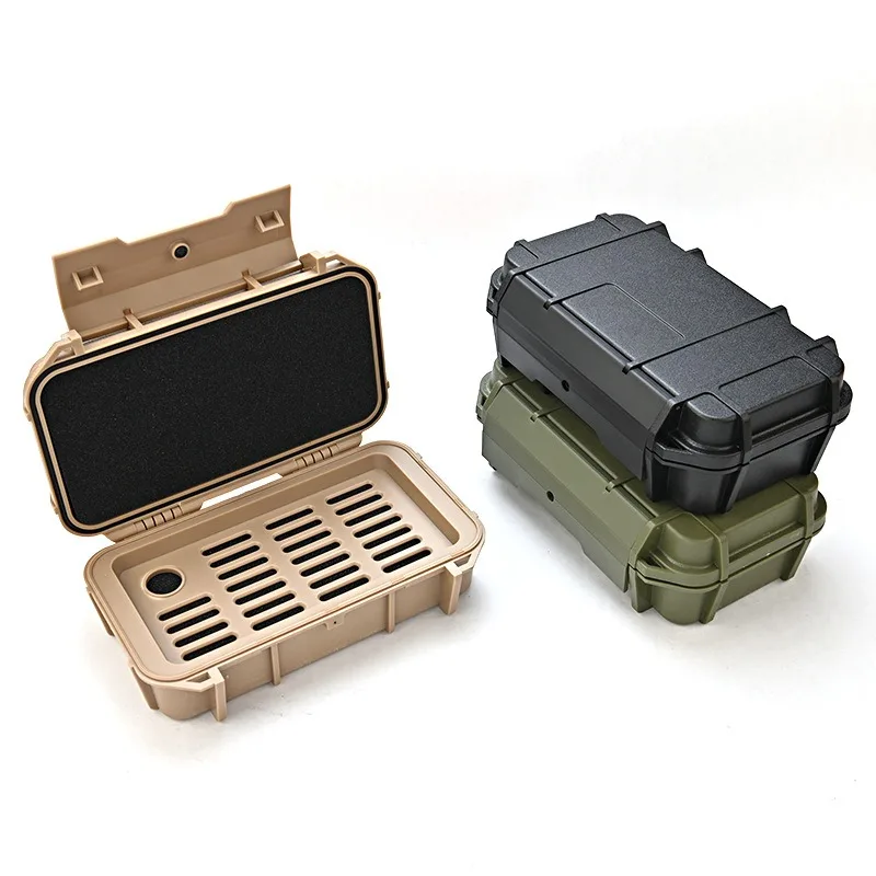 Double-Layer Shockproof Pressure Resistant Sealed Box, Outdoor Survival Storage Box, Caixa de água impermeável