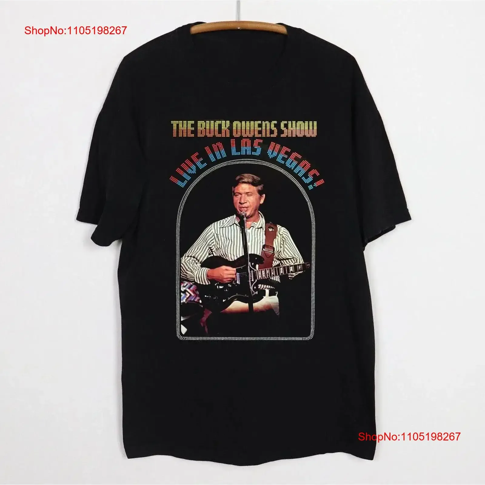 Cool hot SHirt The Buck Owens Show Live In Las Vegas T Black All Size vintage Washed Slightly streetwear Comfortable Casual