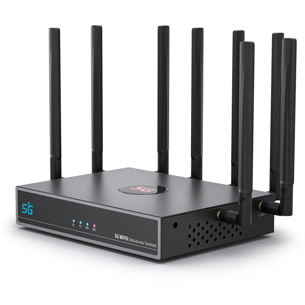 Alta calidad 3000Mbps Doble Banda 5g Router Cpe CPU MT7981 + SDX62 Gigabit 5g Wifi Router