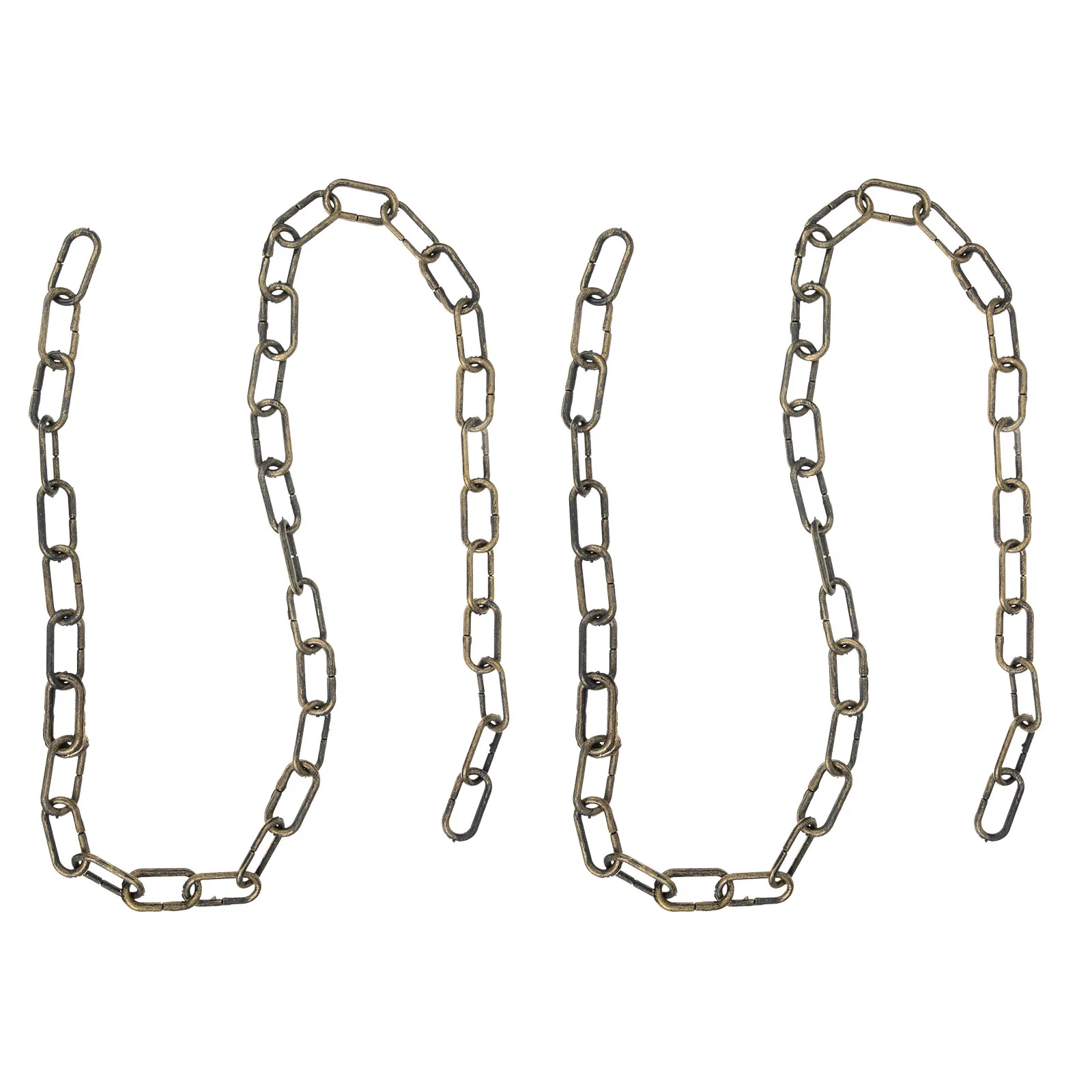 

2pcs Halloween Simulation Chain Prop Fake Barrier For Party Costume Haunted House Pe Plastic Lightweight
