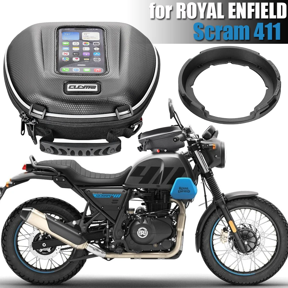 Motorcycle Tank Bag Quick Lock For ROYAL ENFIELD Himalayan Scram 411 Fuel TankBag Luggage Top Case