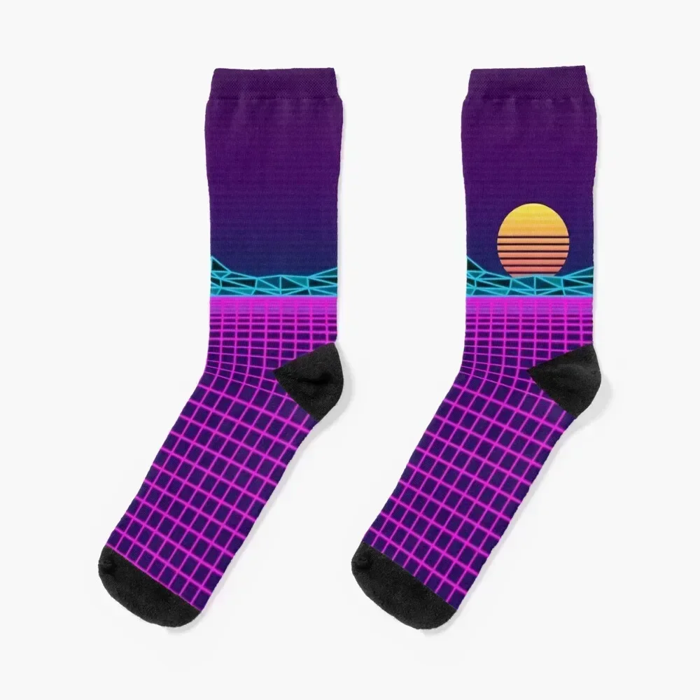 

Outrun Aesthetic Socks warm winter tennis man hockey Male Socks Women's