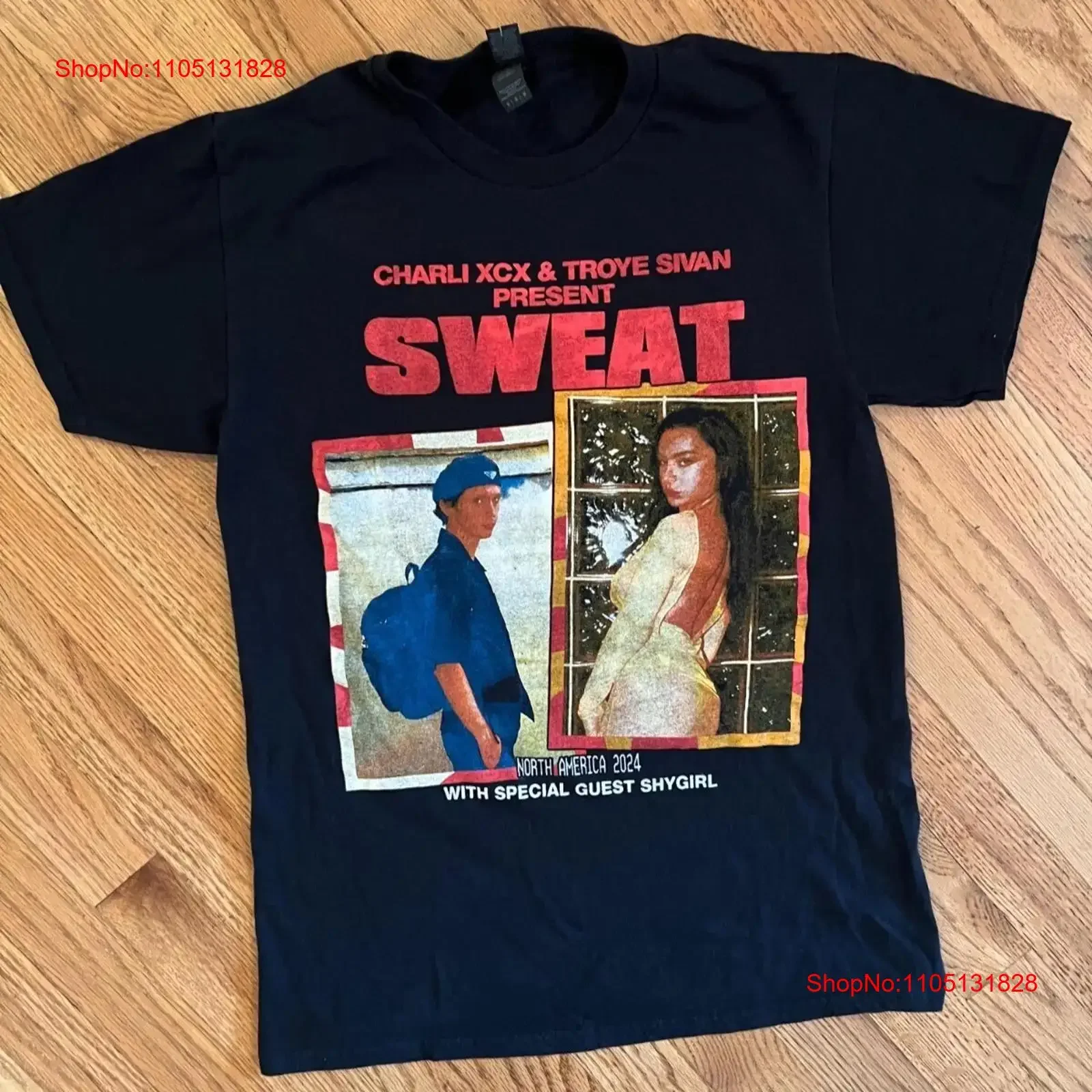 

Charli XCX Sweat Tour 2024, хлопковая футболка от S до 5XL, US958, винтажная стираная дизайнерская одежда, модная дышащая удобная унисекс