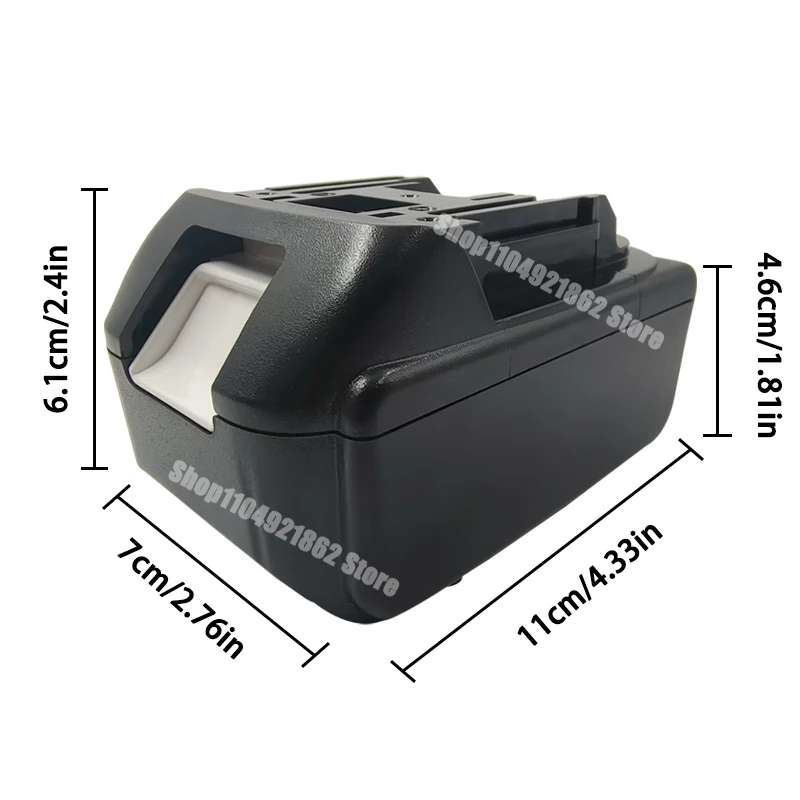 Elektrowerkzeug-Zubehör für Makita 18 V Lithium-Batterie, Kunststoffgehäuse, Aufbewahrungsbox, BL1850, BL1830, Gehäuse, Nickelstreifen, Schraube – Detail 2