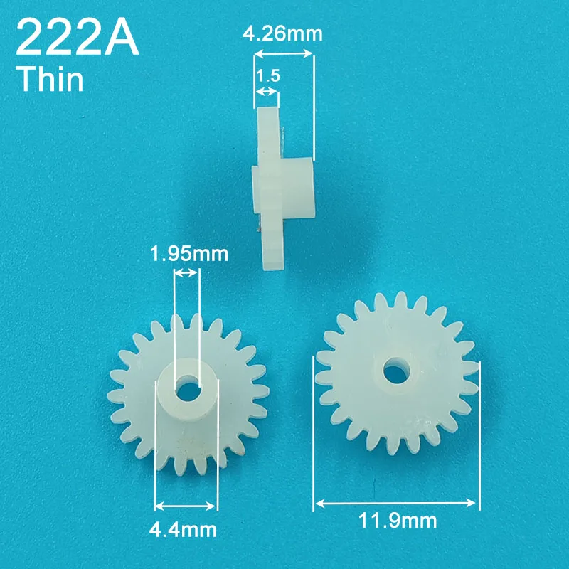 222A 0.5M Thin Style Gear Remote Control Car Robot DIY Toy Accessories Technology Production 22 Teeth OD12mm