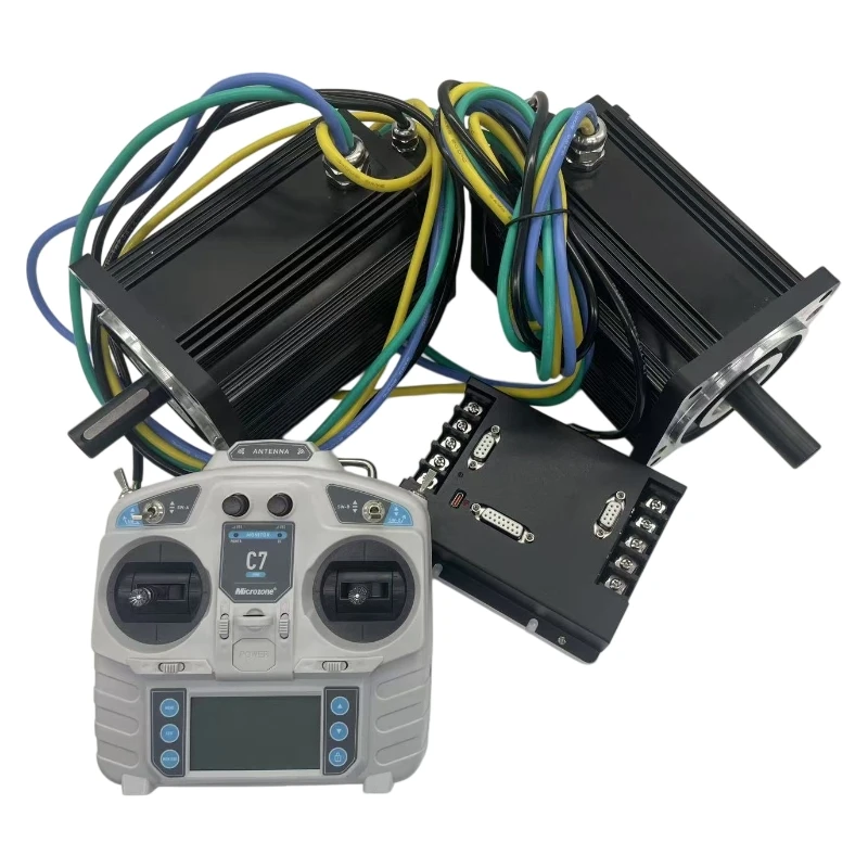 48 V Permanent Magnet DC Motor 1000 W 3000 RPM X2 Kit with Driver LKBS48502C