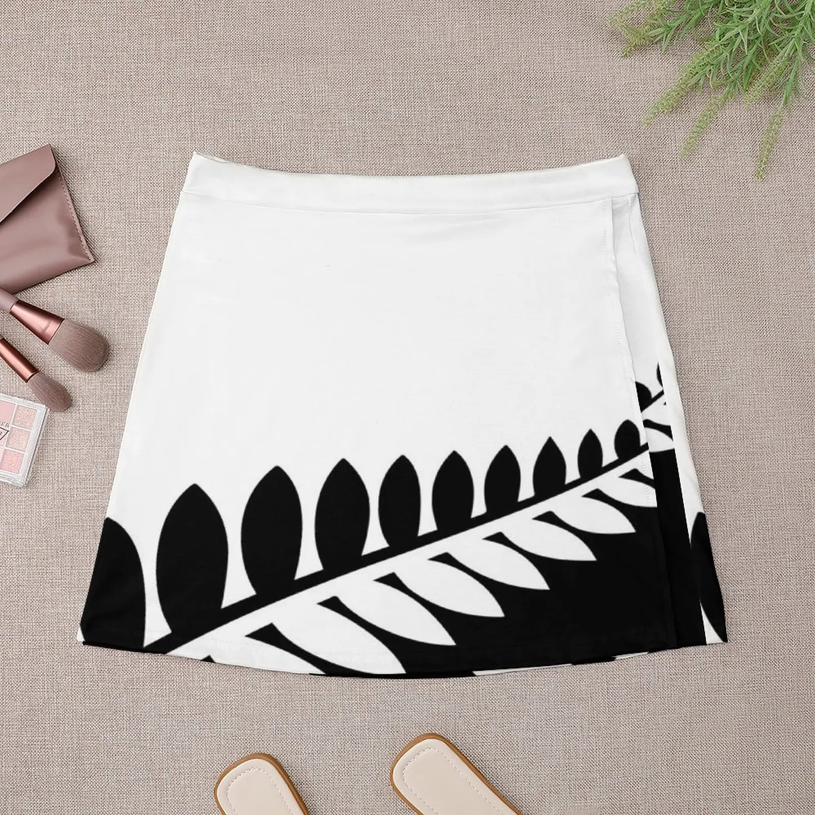 New Zealand - Black & White Flag Mini Skirt women clothing 2025 new arrivals fashion korean clothing Mini Skirt