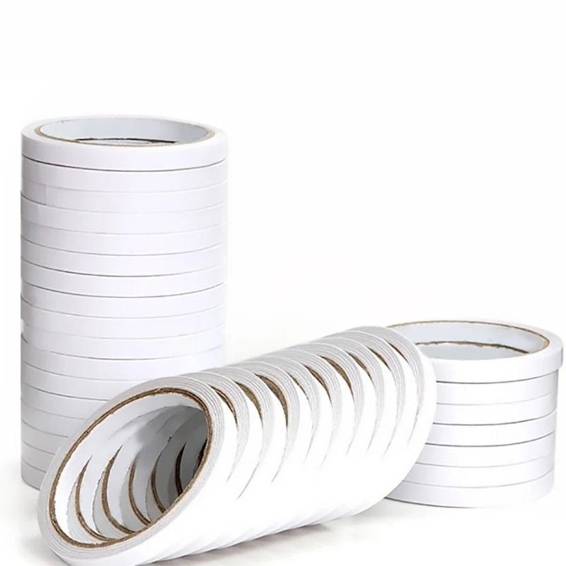 1/2/4/10pcs 2cm width high-viscosity double-sided tape, suitable for packaging & handmade DIY & for students & for office use