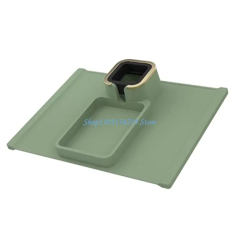 N5KC Sofa Armrest Cover Cup Holder Rack With SpillProof Cup Slot And MultiCompartment Storage Slot For Home Offices And Dorm