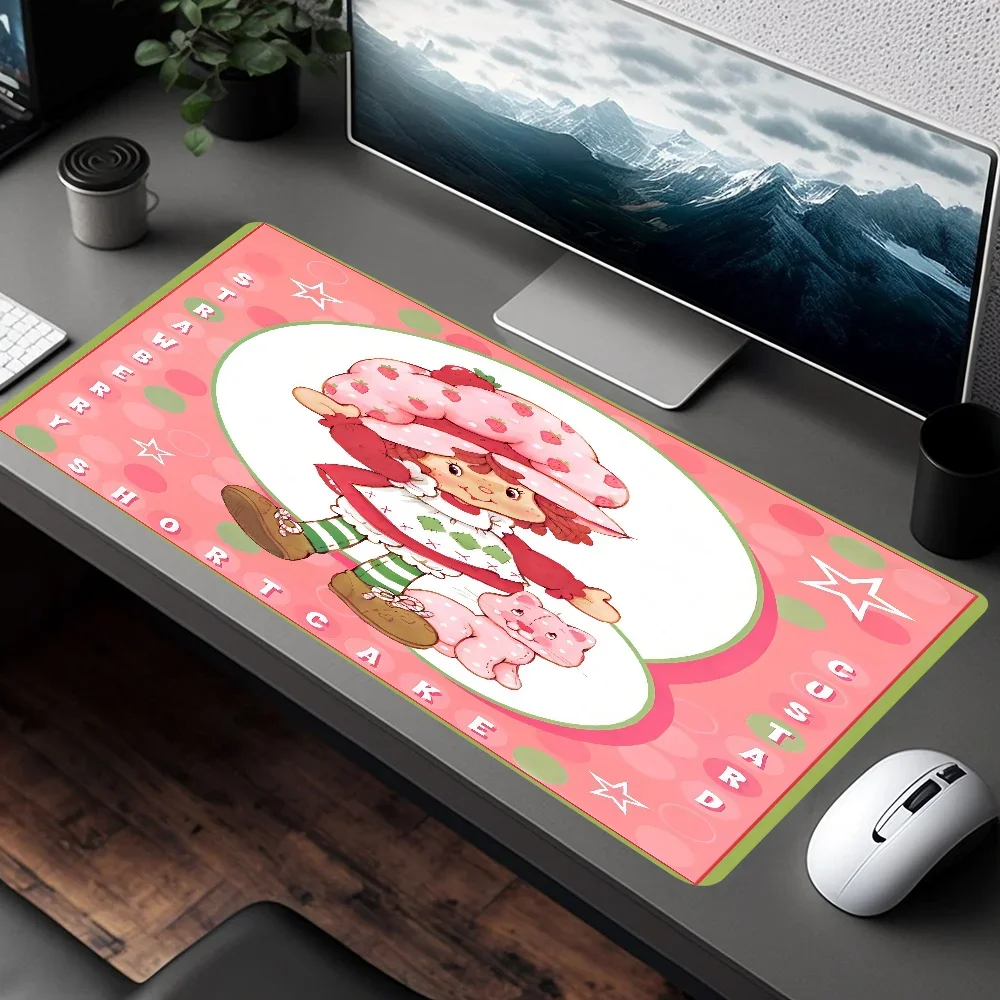 S-Strawberry-shortcakeS INS Tide Large Table Mat Student Mousepad Gamer Computer Keyboard Pad Games Pad for PC Computer Table