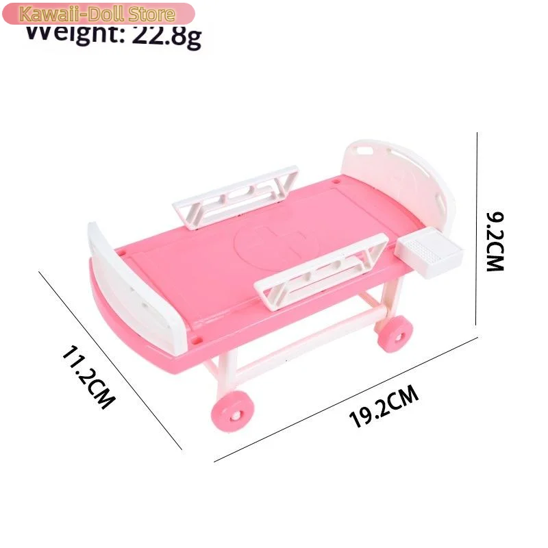 1 Peça Cama de Hospital de Simulação para Brincar de Médico e Enfermeiro(a), Acessório de Brinquedo para Bonecas, Cama Médica, Brinquedo Infantil para Casa