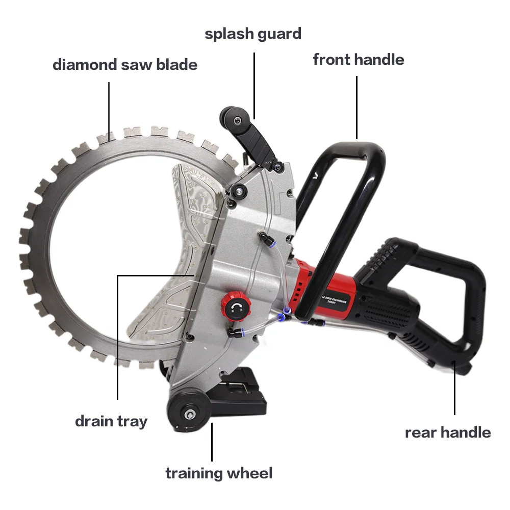 Latest Model Wall Saw | Max Cutting Depth 500mm Concrete Ring Saw, Optional Blades Available