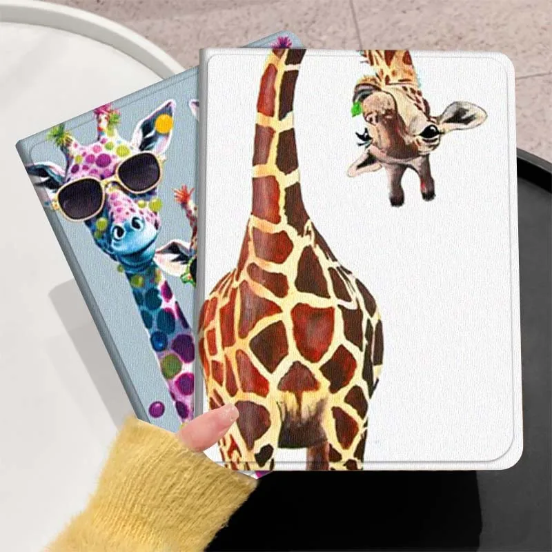 

Cartoon Art Giraffe For Huawei MediaPad T5 T10s M6 M5Lite SE Honor Tab 5 6 7 V7 V8 X8a X9a Pro Soft Tablet Case Gift