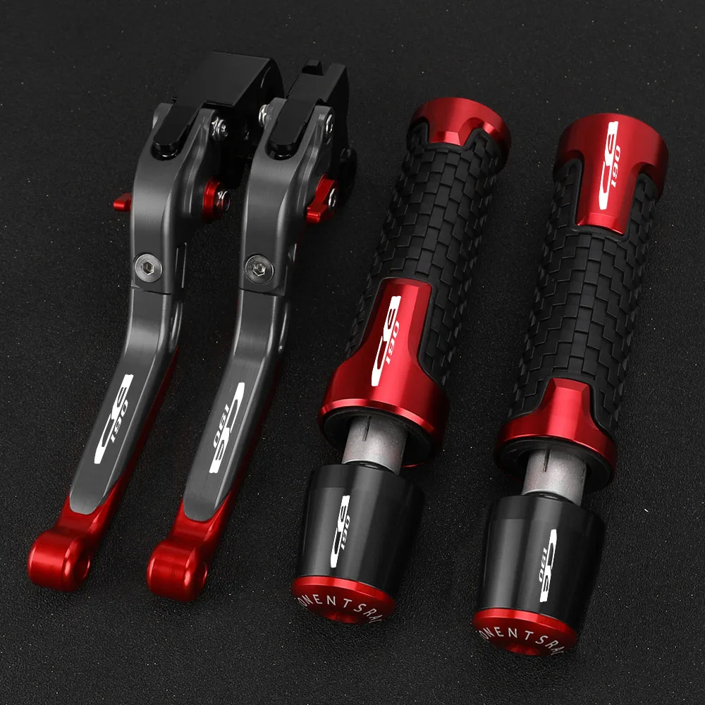 Motorcycle Accessories FOR HONDA CB190 ALL YEARS Extendable Brake Clutch Levers Handlebar Grip Handles bar Hand Grips