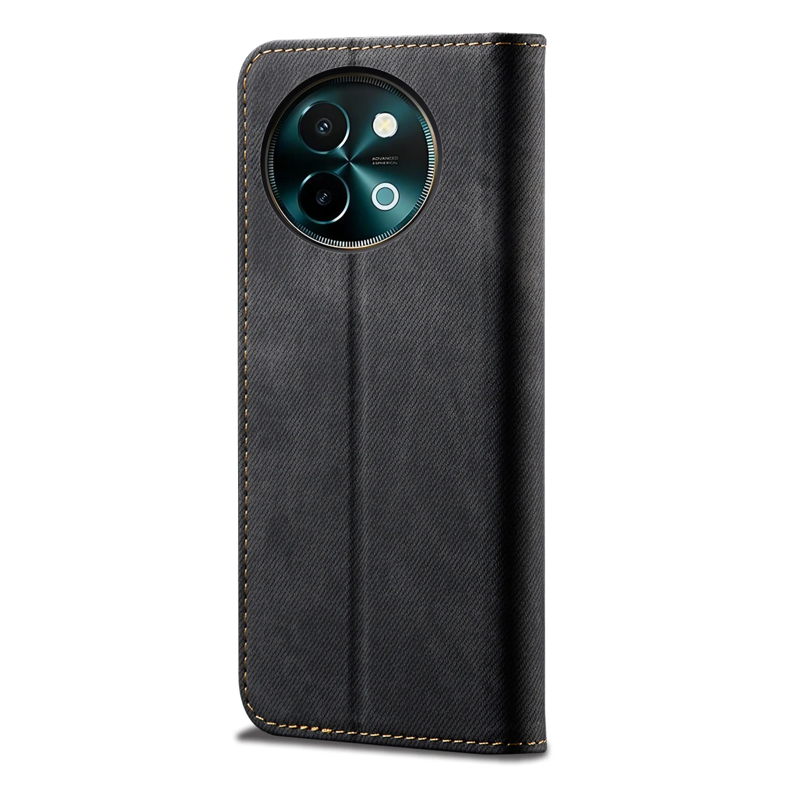 Jeans Texture Denim Pattern Leather Wallet Flip Case For VIVO Y38 5G Book Coque image 4