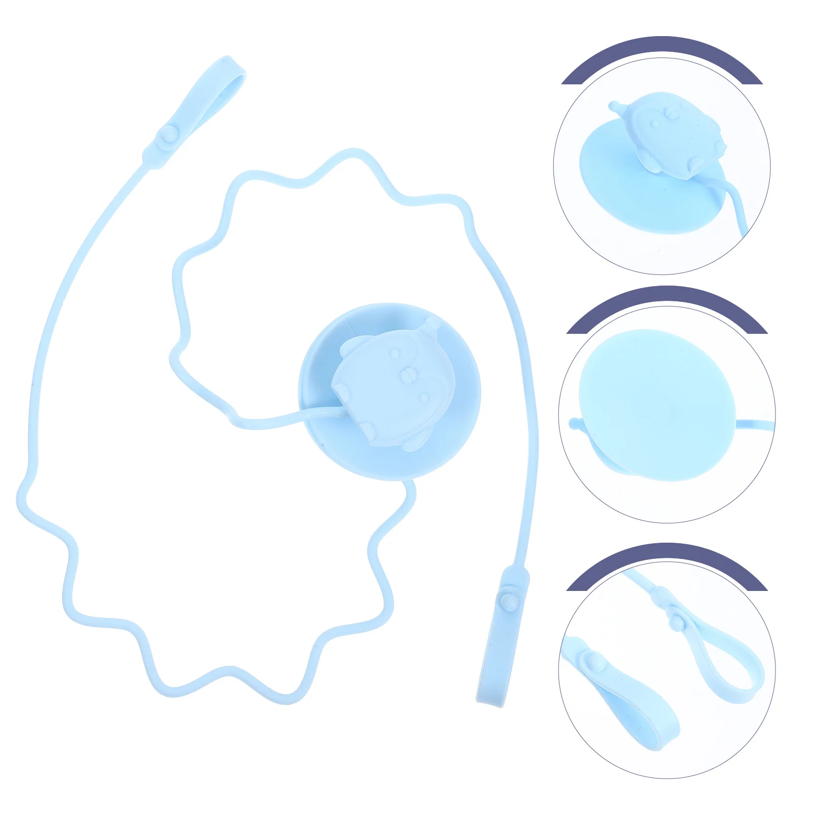 

1 пара многоразовых держателей для посуды, ремень на присоске для малышей, ложка, вилка, фиксатор, аксессуары для стульчика для кормления, силикон