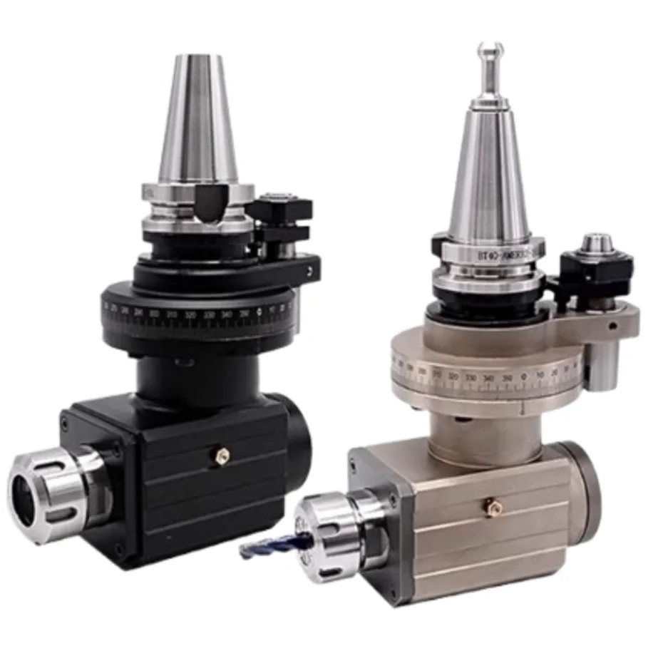 

Фрезерная головка для обрабатывающего центра BT40/BT50-ER25/32/40, угловая фрезерная головка с ЧПУ, двунаправленная фрезерная головка с выходным приводом