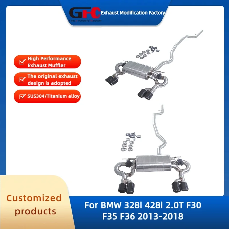 

Выхлопная система Catback Valvetronic для BMW 328i 428i 2.0T F30 F35 F36: высокопроизводительный глушитель из нержавеющей стали