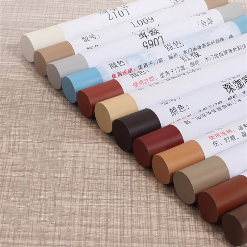 Wax Wooden Furniture Floor Repair Pens Damaged Scratch Wood Patch Paint Crayons Waterproof Renovate Materials for Home Supplies